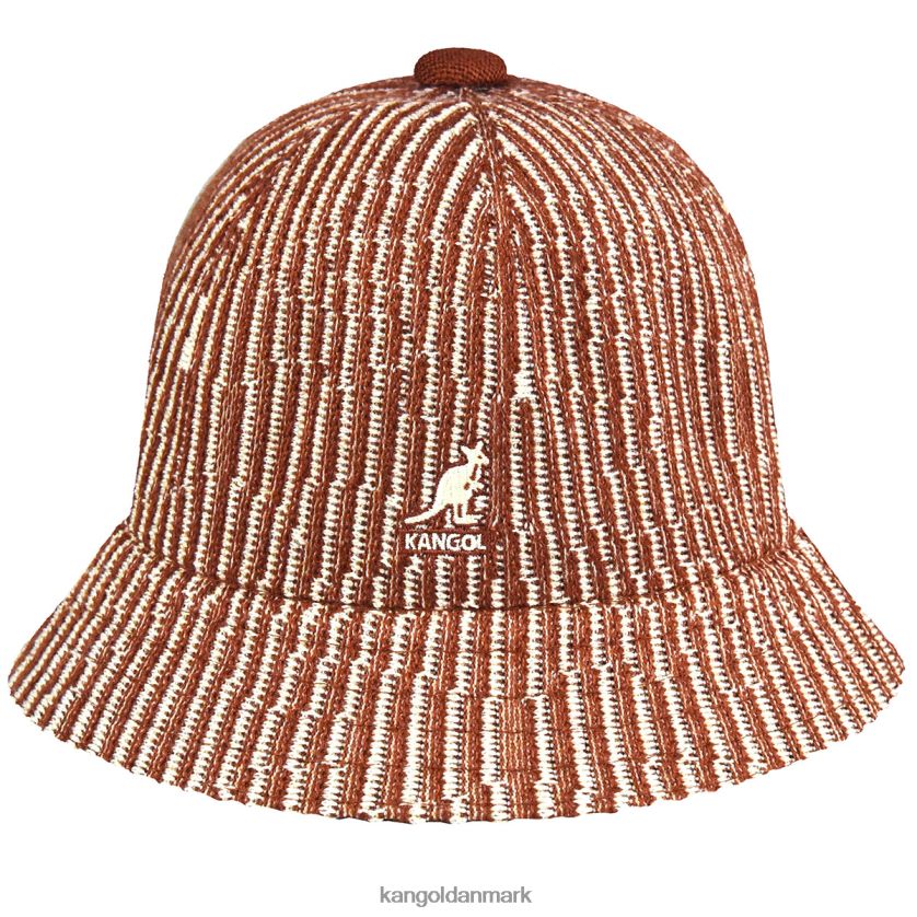 Kangol Danmark - Kangol unisex mahogni/creme konturbølge afslappet tilbehør 84N208560