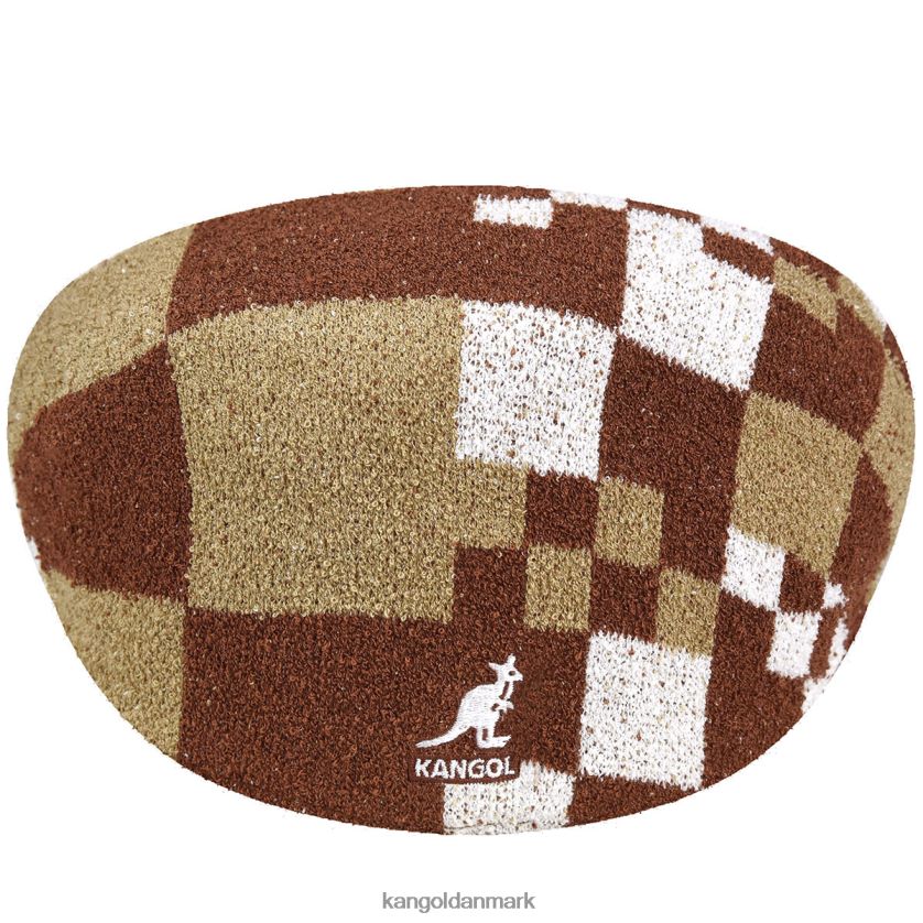 Kangol Danmark - Kangol unisex mahogni/havre pop gingham 504 tilbehør 84N20811