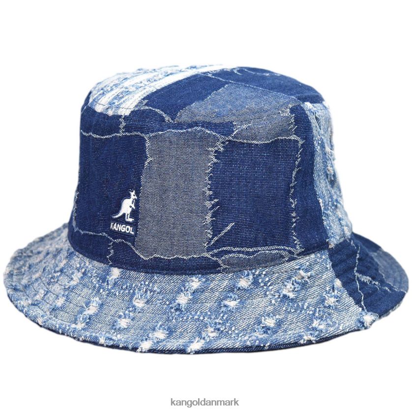 Kangol Danmark - Kangol unisex med blå denim mash-up spand tilbehør 84N208503