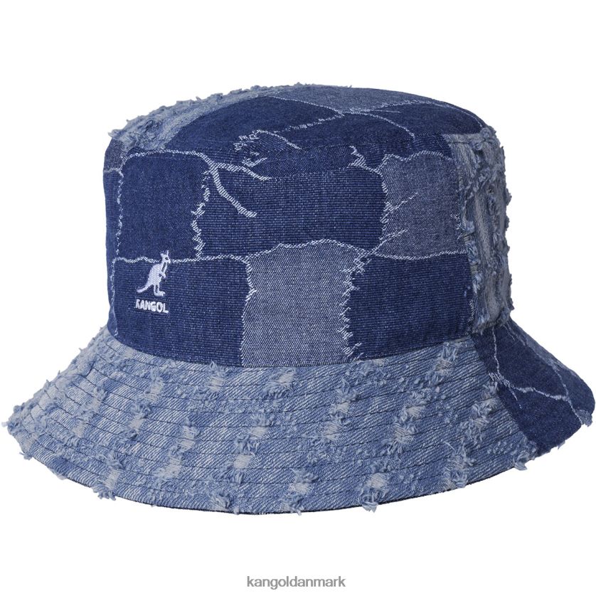 Kangol Danmark - Kangol unisex med blå denim mash-up spand tilbehør 84N208503