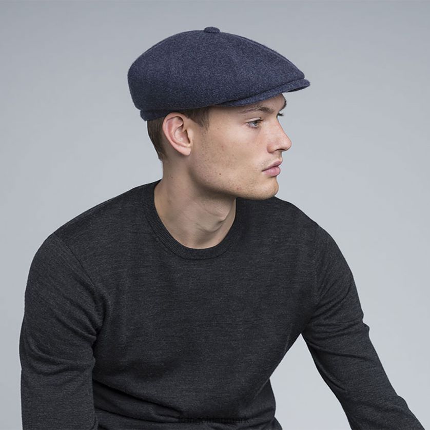 Kangol Danmark - Kangol unisex navy mergel uldhandler tilbehør 84N208793
