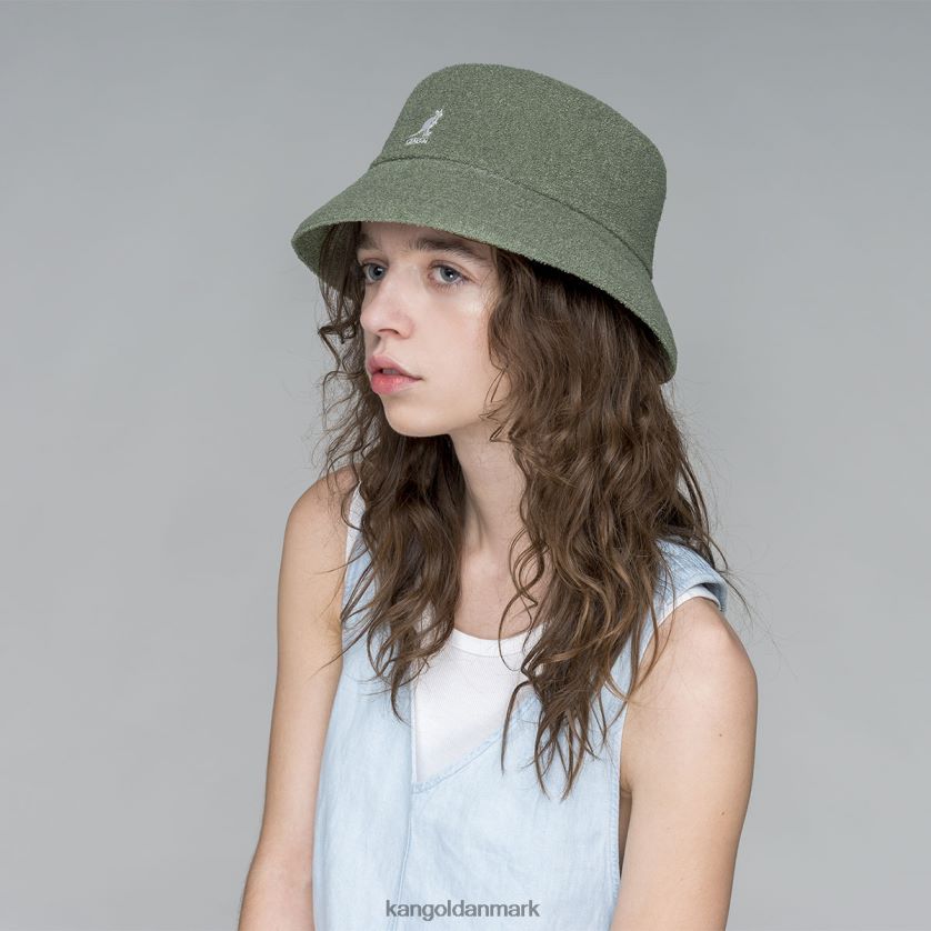 Kangol Danmark - Kangol unisex oliegrøn bermuda spand tilbehør 84N208624