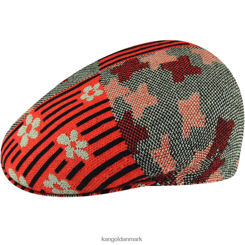 Kangol Danmark - Kangol unisex oliegrøn/kirsebærglød naturflip 504 tilbehør 84N20848