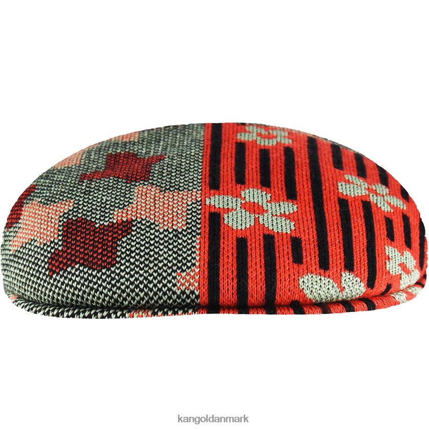 Kangol Danmark - Kangol unisex oliegrøn/kirsebærglød naturflip 504 tilbehør 84N20848