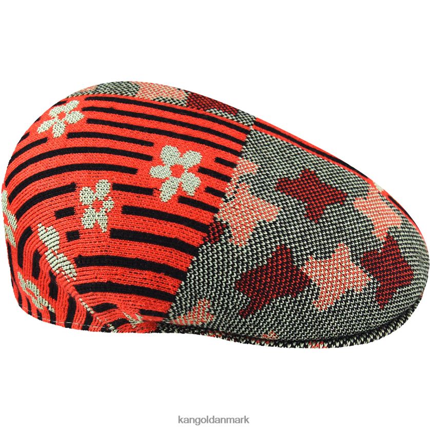 Kangol Danmark - Kangol unisex oliegrøn/kirsebærglød naturflip 504 tilbehør 84N20848