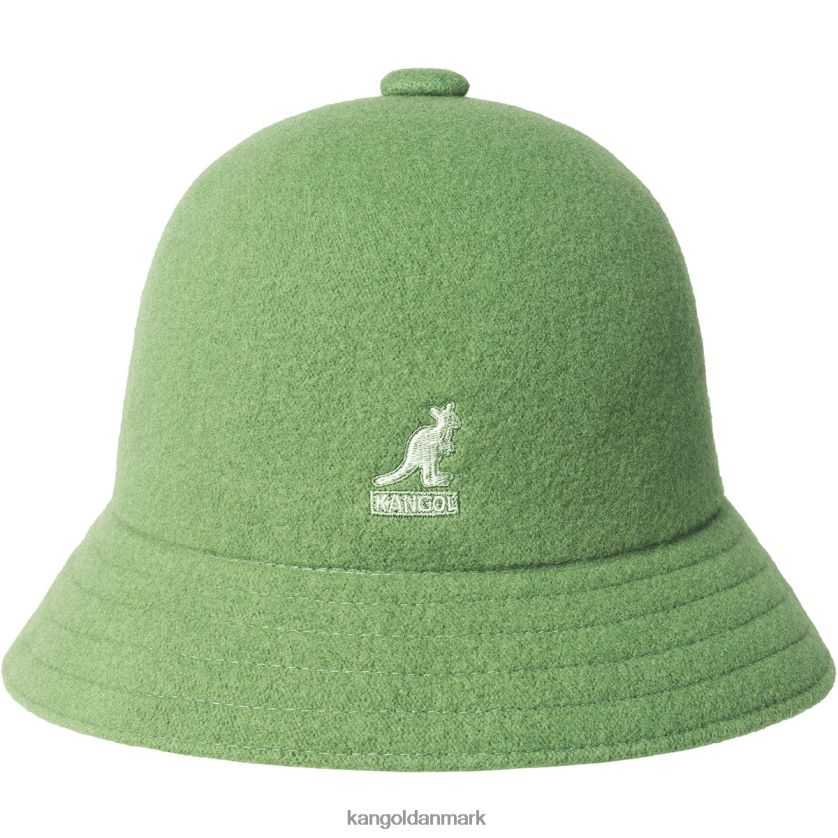 Kangol Danmark - Kangol unisex oliegrøn uld afslappet tilbehør 84N208721