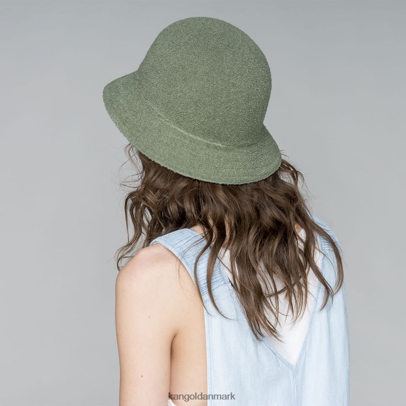 Kangol Danmark - Kangol unisex oliegrøn/varm abrikos flip den vendbar afslappet tilbehør 84N208507