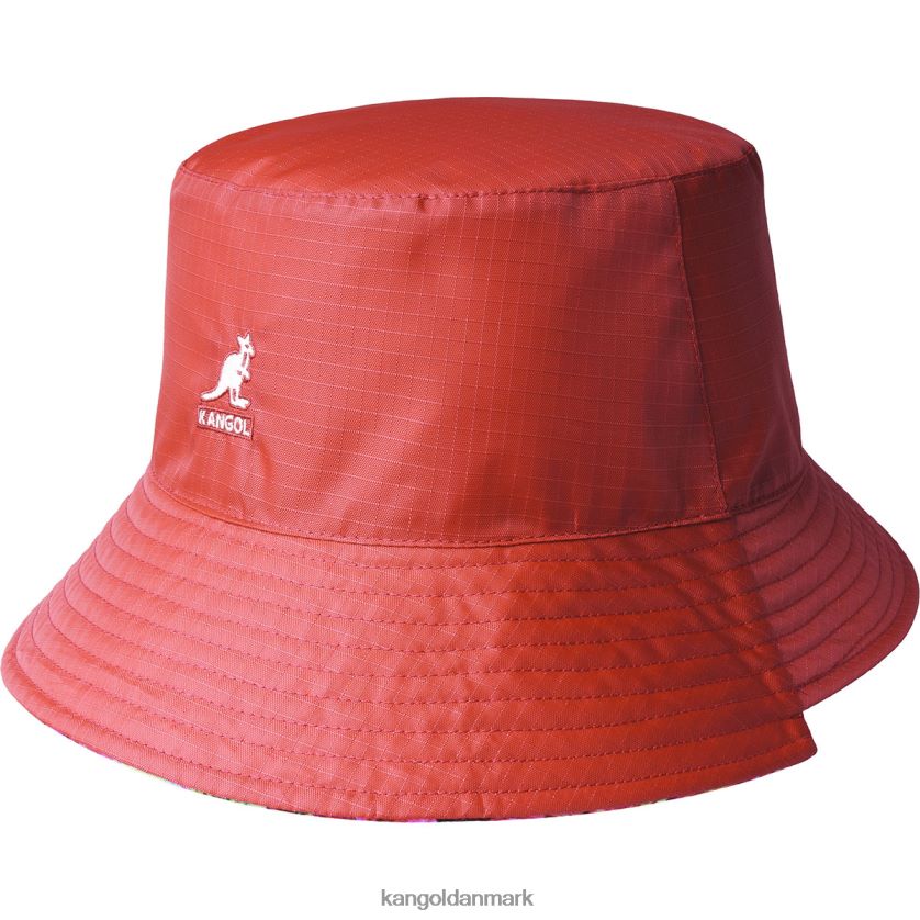 Kangol Danmark - Kangol unisex papaya mælk blomster vendbar blomstret spand tilbehør 84N208457