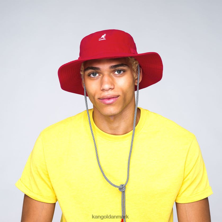 Kangol Danmark - Kangol unisex rød brugsledninger junglehat tilbehør 84N208501