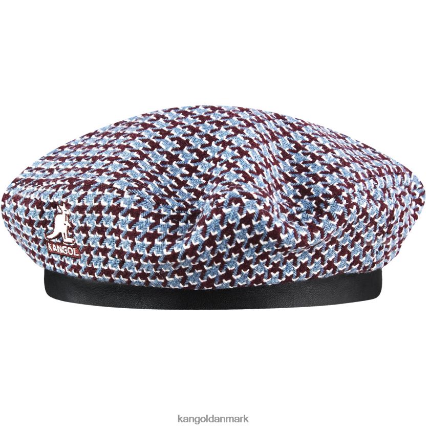 Kangol Danmark - Kangol unisex rødbrun/blå tandgitter baret tilbehør 84N208425