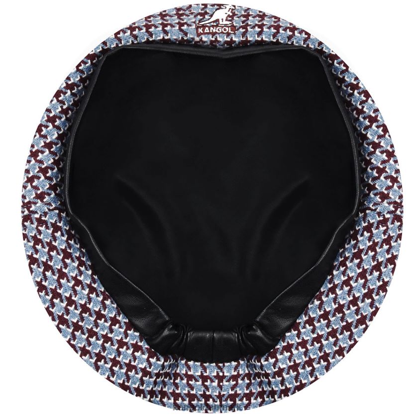 Kangol Danmark - Kangol unisex rødbrun/blå tandgitter baret tilbehør 84N208425