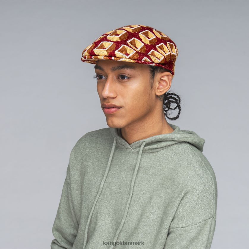 Kangol Danmark - Kangol unisex rødt fløjl bundkort 504 tilbehør 84N208110