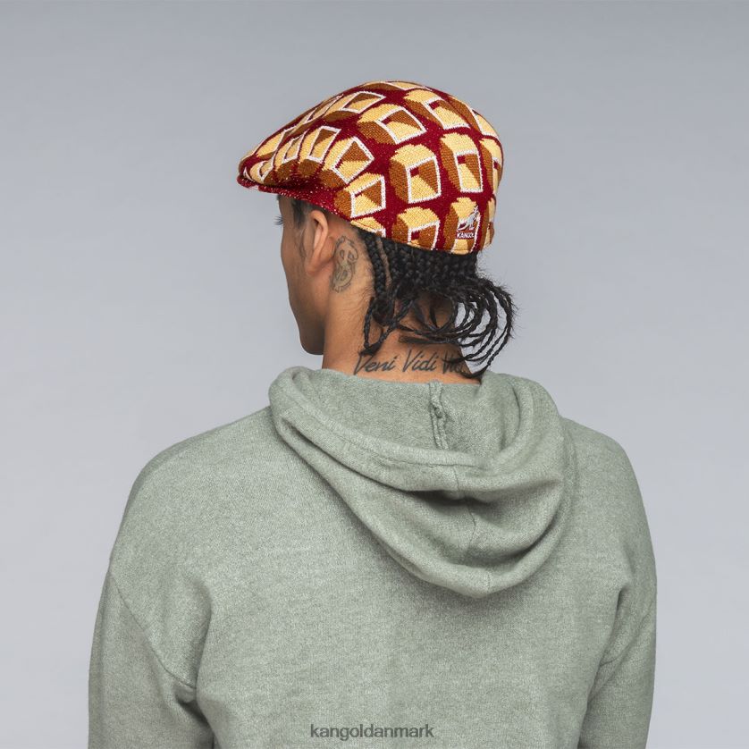 Kangol Danmark - Kangol unisex rødt fløjl bundkort 504 tilbehør 84N208110