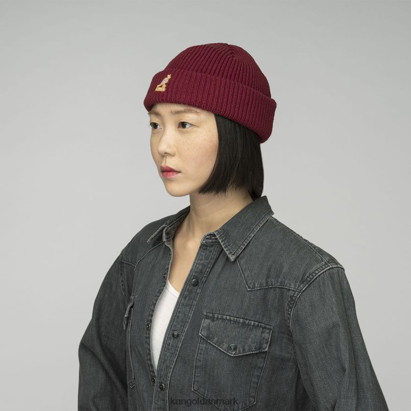 Kangol Danmark - Kangol unisex rødt fløjl kardinal 2-vejs hue tilbehør 84N208867