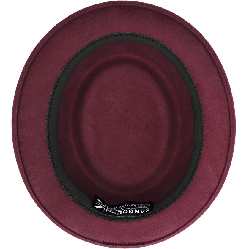 Kangol Danmark - Kangol unisex rødt fløjl poleret svinetærte tilbehør 84N208804