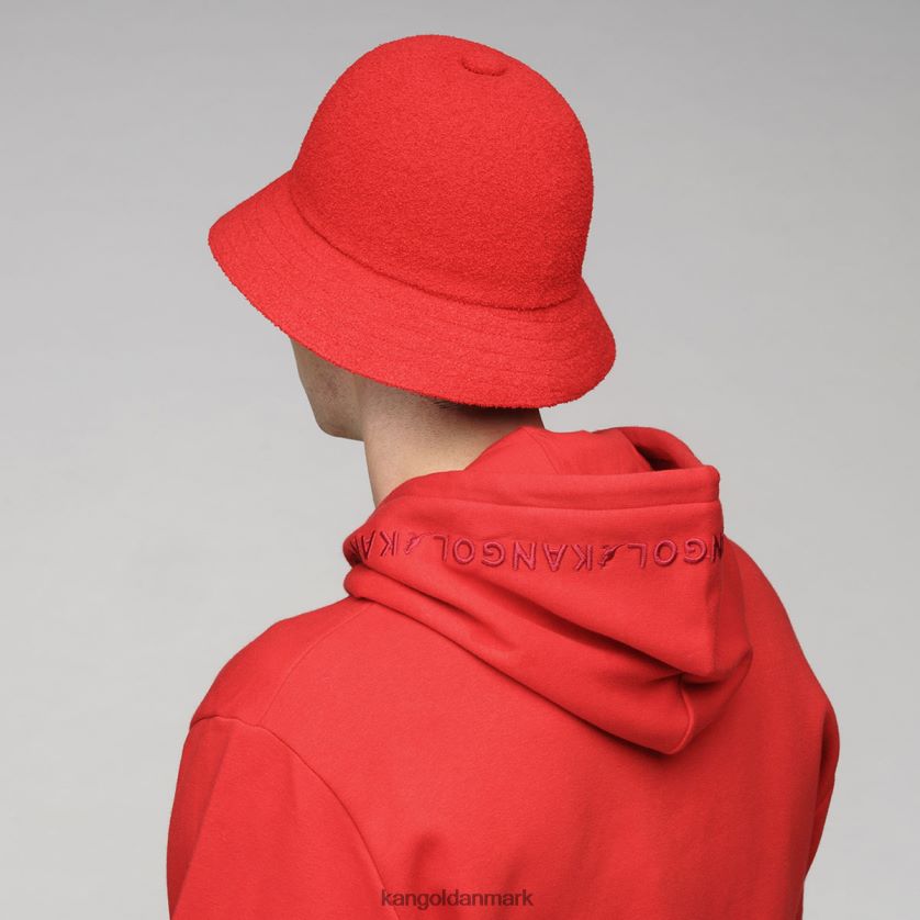 Kangol Danmark - Kangol unisex skarlagenrød bermuda afslappet tilbehør 84N208602