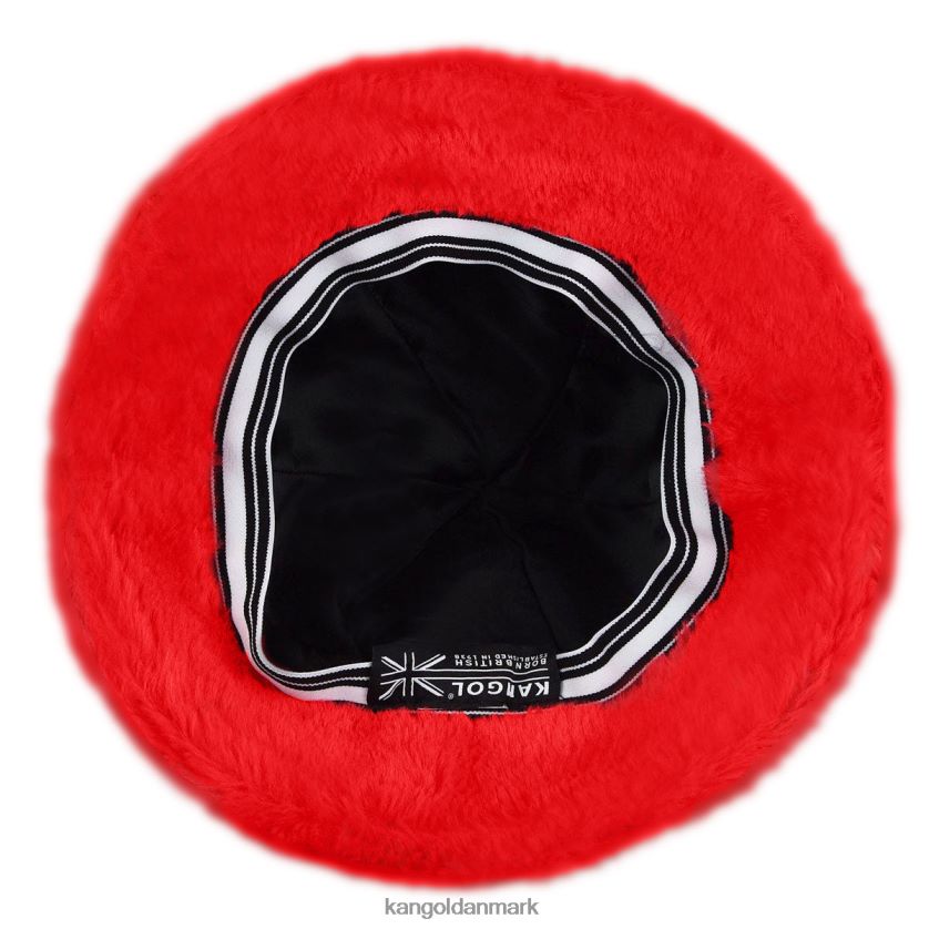 Kangol Danmark - Kangol unisex skarlagenrød imiteret pels casual tilbehør 84N208701