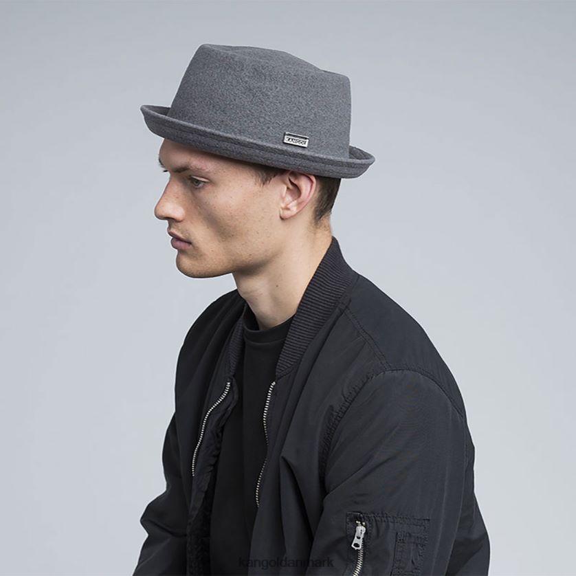Kangol Danmark - Kangol unisex skifer grå uld mowbray tilbehør 84N208799