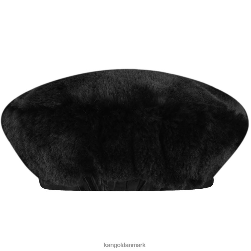 Kangol Danmark - Kangol unisex solid sort baret i imiteret pels tilbehør 84N208403