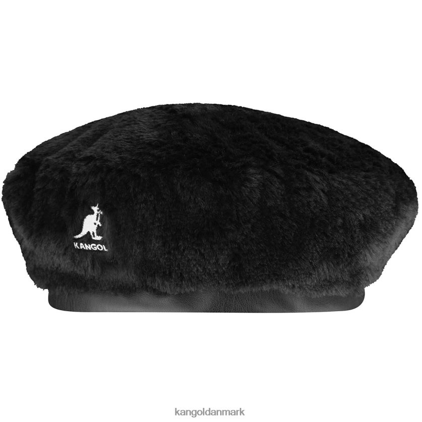 Kangol Danmark - Kangol unisex solid sort baret i imiteret pels tilbehør 84N208403