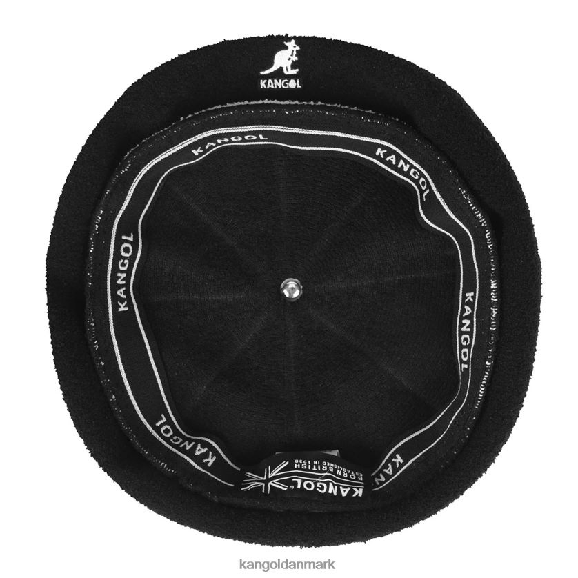 Kangol Danmark - Kangol unisex sort 2-tonet bermuda jax baret tilbehør 84N208400