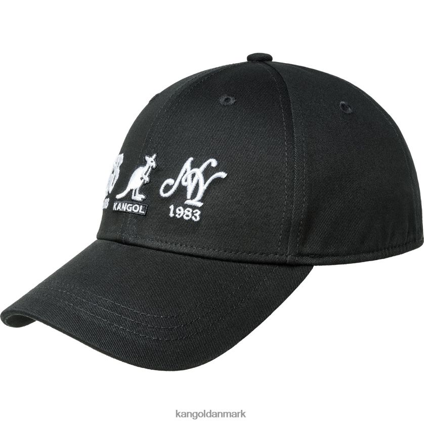 Kangol Danmark - Kangol unisex sort 38-83 elastisk baseball tilbehør 84N208364