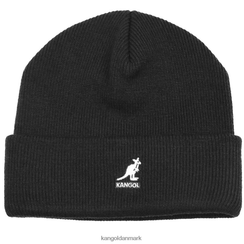 Kangol Danmark - Kangol unisex sort akryl manchet træk på tilbehør 84N208840
