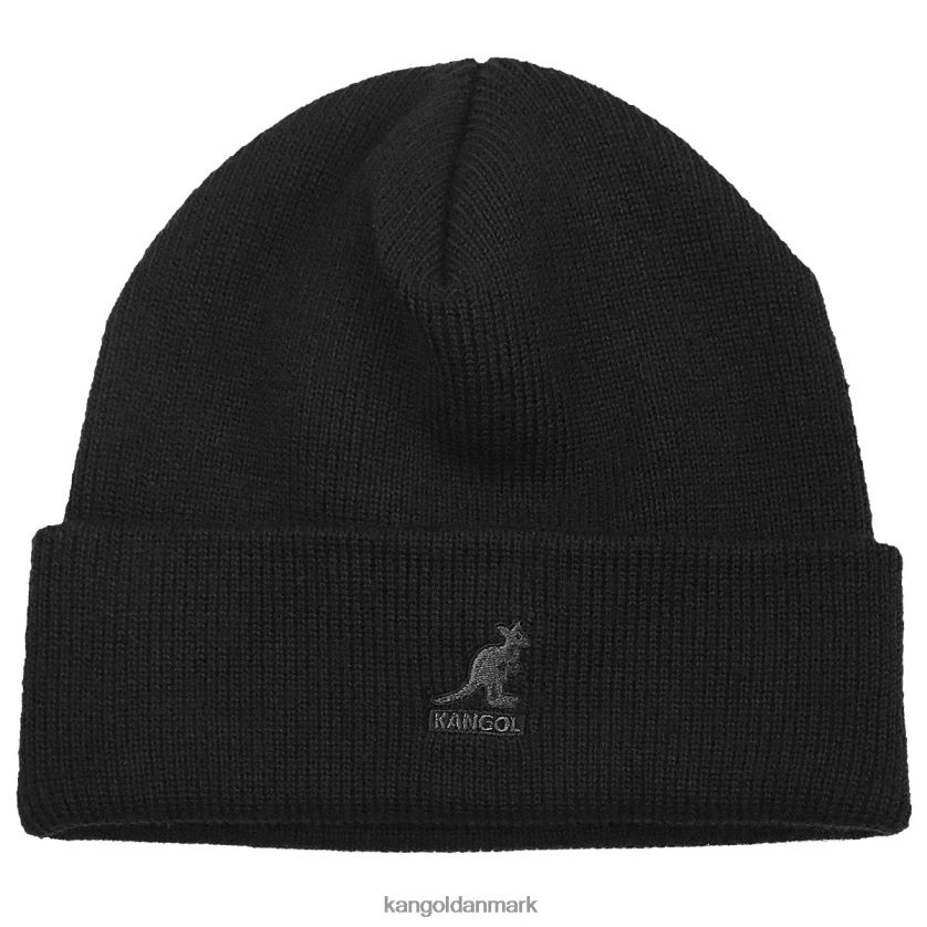 Kangol Danmark - Kangol unisex sort akryl manchet træk på tilbehør 84N208841