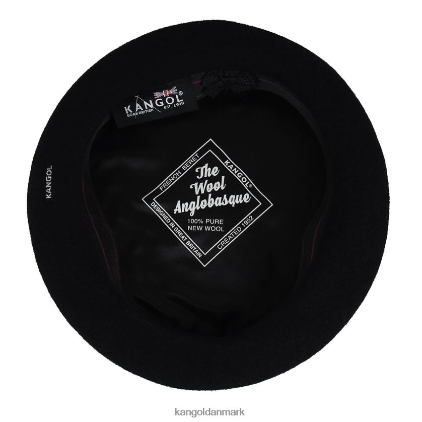 Kangol Danmark - Kangol unisex sort anglobask baret tilbehør 84N208427