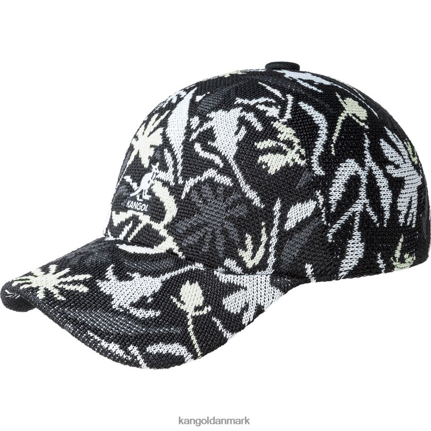 Kangol Danmark - Kangol unisex sort blomstret gadeblomstret spacecap tilbehør 84N208280