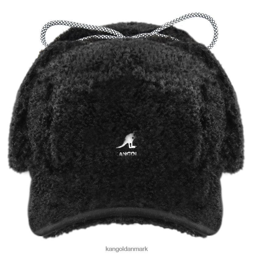 Kangol Danmark - Kangol unisex sort faux shearling utility klaphætte tilbehør 84N208912