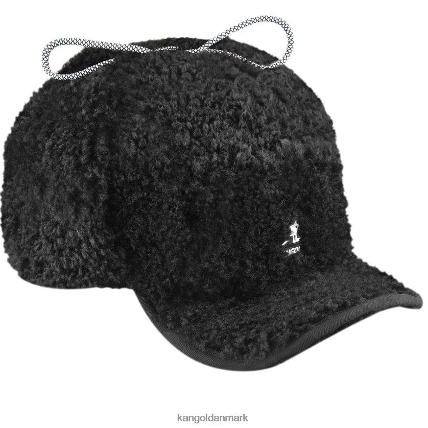 Kangol Danmark - Kangol unisex sort faux shearling utility klaphætte tilbehør 84N208912