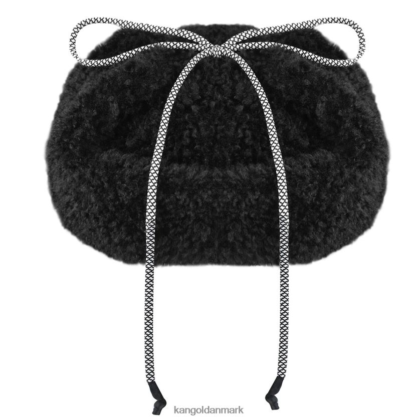 Kangol Danmark - Kangol unisex sort faux shearling utility klaphætte tilbehør 84N208912