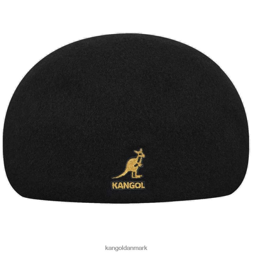 Kangol Danmark - Kangol unisex sort/guld sømløs uld 507 tilbehør 84N208243