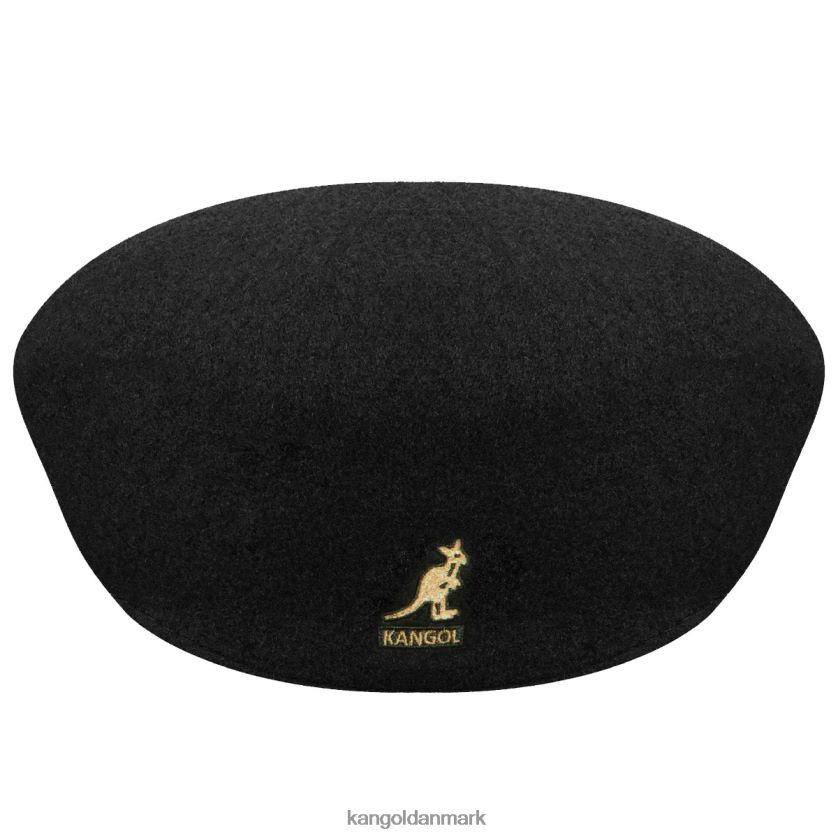 Kangol Danmark - Kangol unisex sort/guld usa uld 504 tilbehør 84N208154