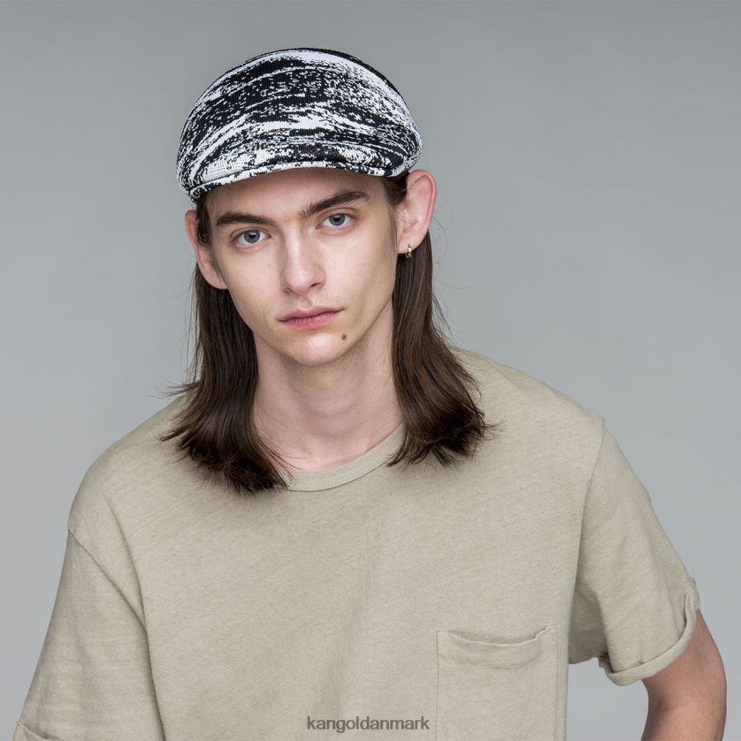 Kangol Danmark - Kangol unisex sort/hvid airbrush 507 tilbehør 84N208226