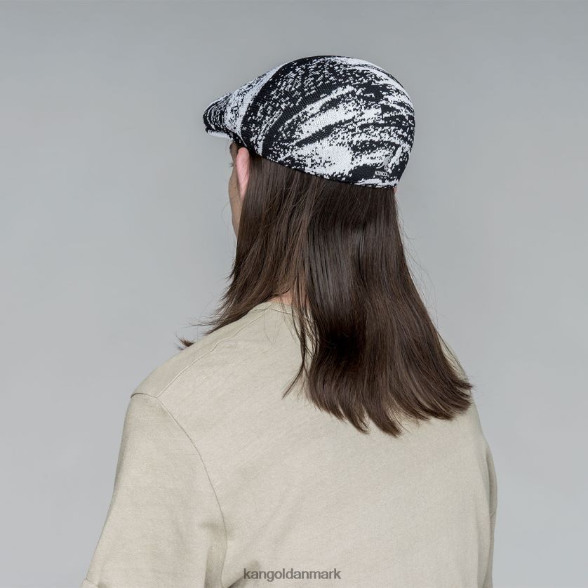 Kangol Danmark - Kangol unisex sort/hvid airbrush 507 tilbehør 84N208226