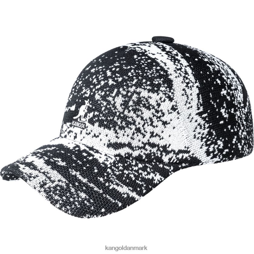 Kangol Danmark - Kangol unisex sort/hvid airbrush adj spacecap tilbehør 84N208359