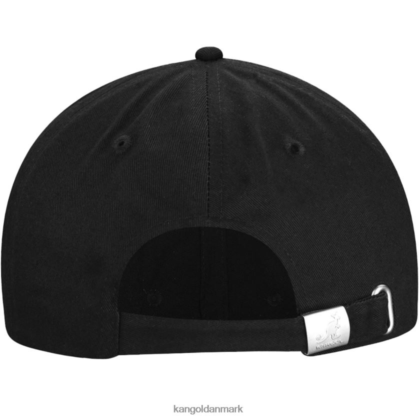 Kangol Danmark - Kangol unisex sort justerbar baseball i bomuld tilbehør 84N208332