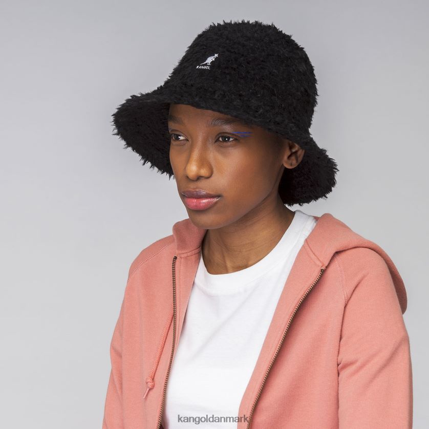 Kangol Danmark - Kangol unisex sort lodnet fletning tilbehør 84N208549