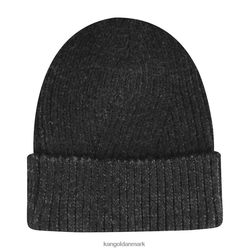 Kangol Danmark - Kangol unisex sort/mørkegrå 2-tonet manchet pull-on tilbehør 84N208835