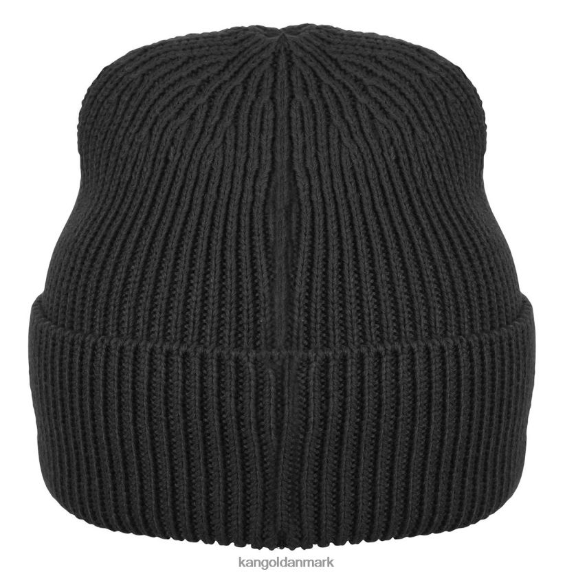 Kangol Danmark - Kangol unisex sort patch beanie tilbehør 84N208854