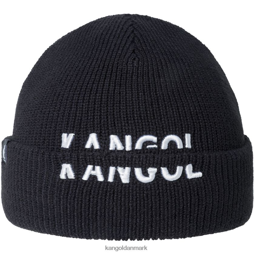 Kangol Danmark - Kangol unisex sort peak beanie i skiver tilbehør 84N208827