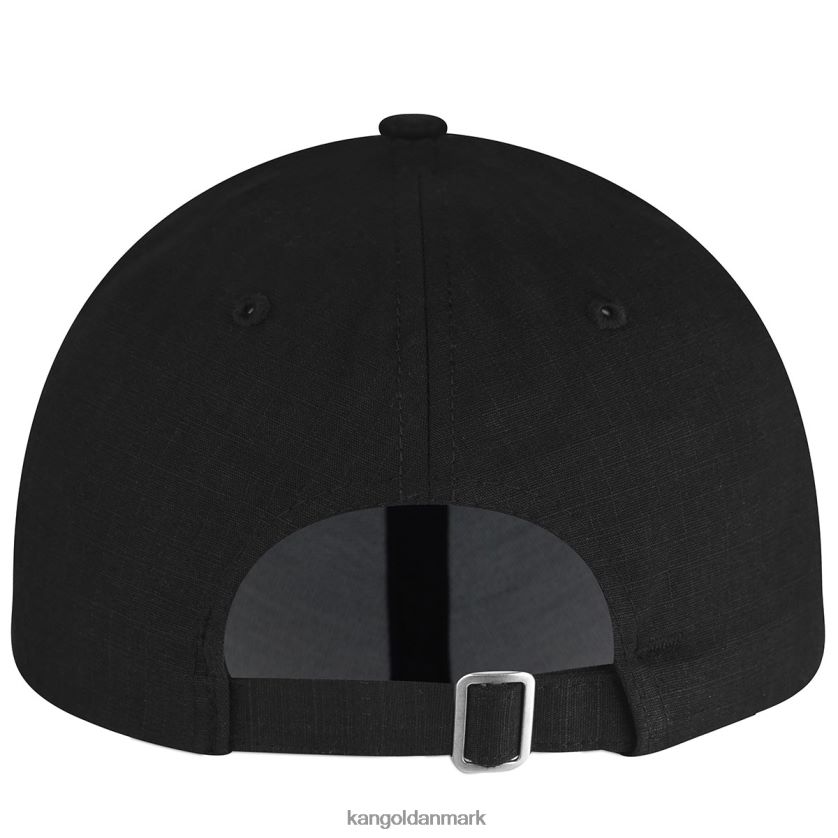 Kangol Danmark - Kangol unisex sort ripstop essentiel baseball tilbehør 84N208365