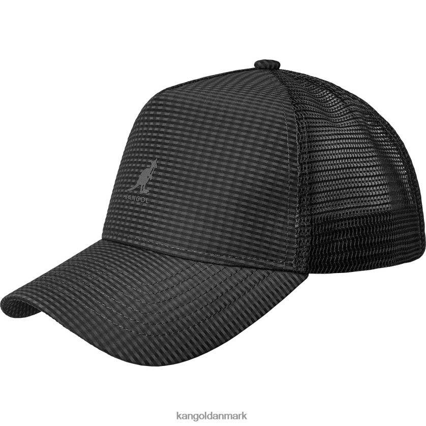 Kangol Danmark - Kangol unisex sort seersucker mesh trucker tilbehør 84N208283