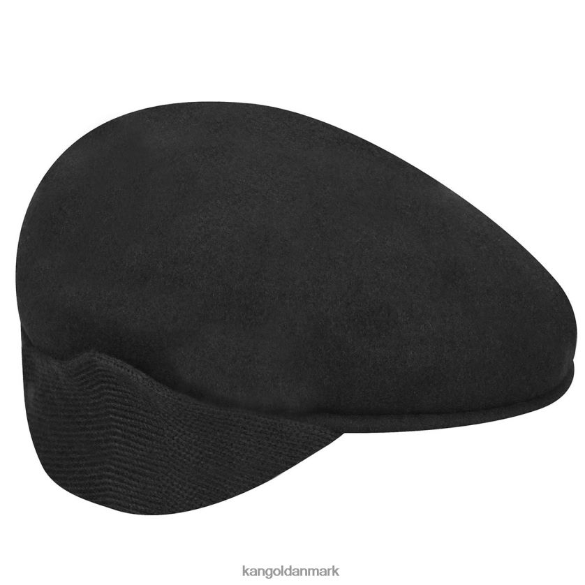 Kangol Danmark - Kangol unisex sort uld 504 øreklap tilbehør 84N208148