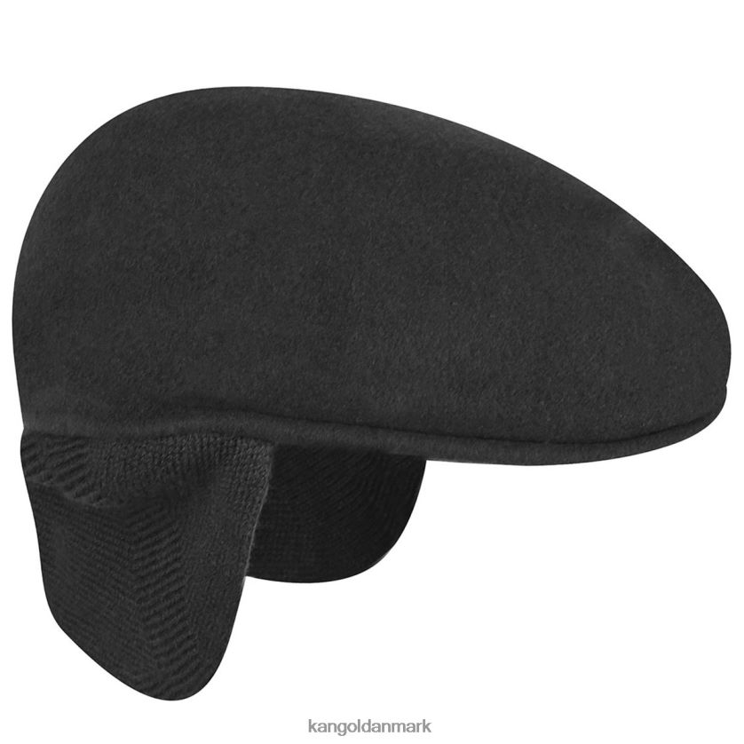 Kangol Danmark - Kangol unisex sort uld 504 øreklap tilbehør 84N208148