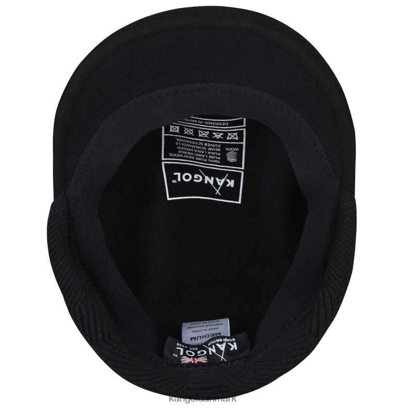 Kangol Danmark - Kangol unisex sort uld 504 øreklap tilbehør 84N208148