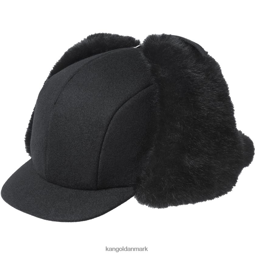 Kangol Danmark - Kangol unisex sort uld flyver tilbehør 84N208860