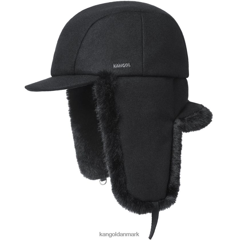 Kangol Danmark - Kangol unisex sort uld flyver tilbehør 84N208860